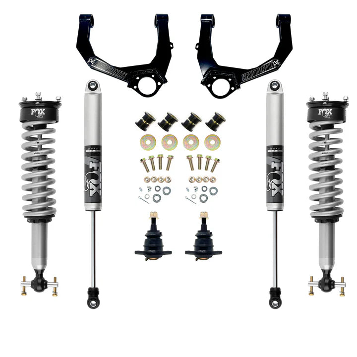 KRYPTONITE STAGE 3 LEVELING KIT WITH FOX 2.0 SHOCKS FOR CHEVY/GMC 1500 6 LUG TRUCKS 2019-2026