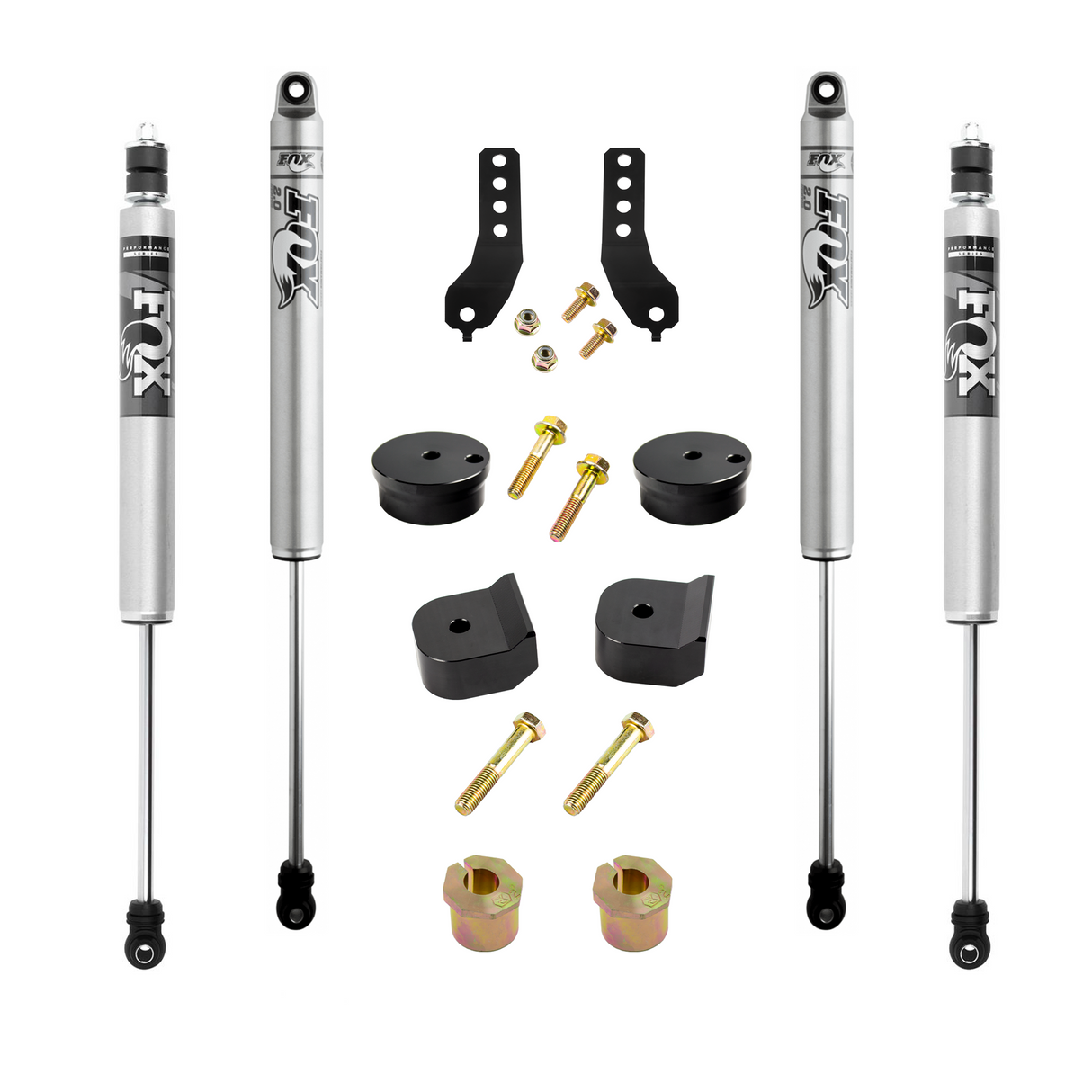 Kryptonite Stage 1 Leveling Kit with Fox Shocks for 2017-2022 Ford Super Duty F-250/F-350