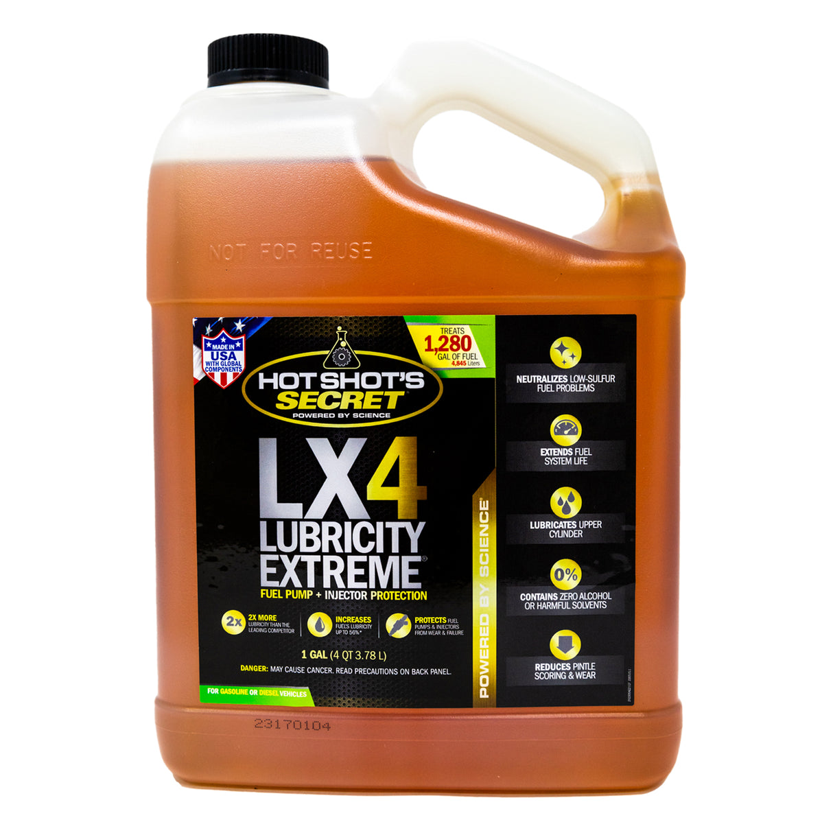 Hot Shot's Secret LX4 LUBRICITY EXTREME Fuel Additive - 1 GALLON