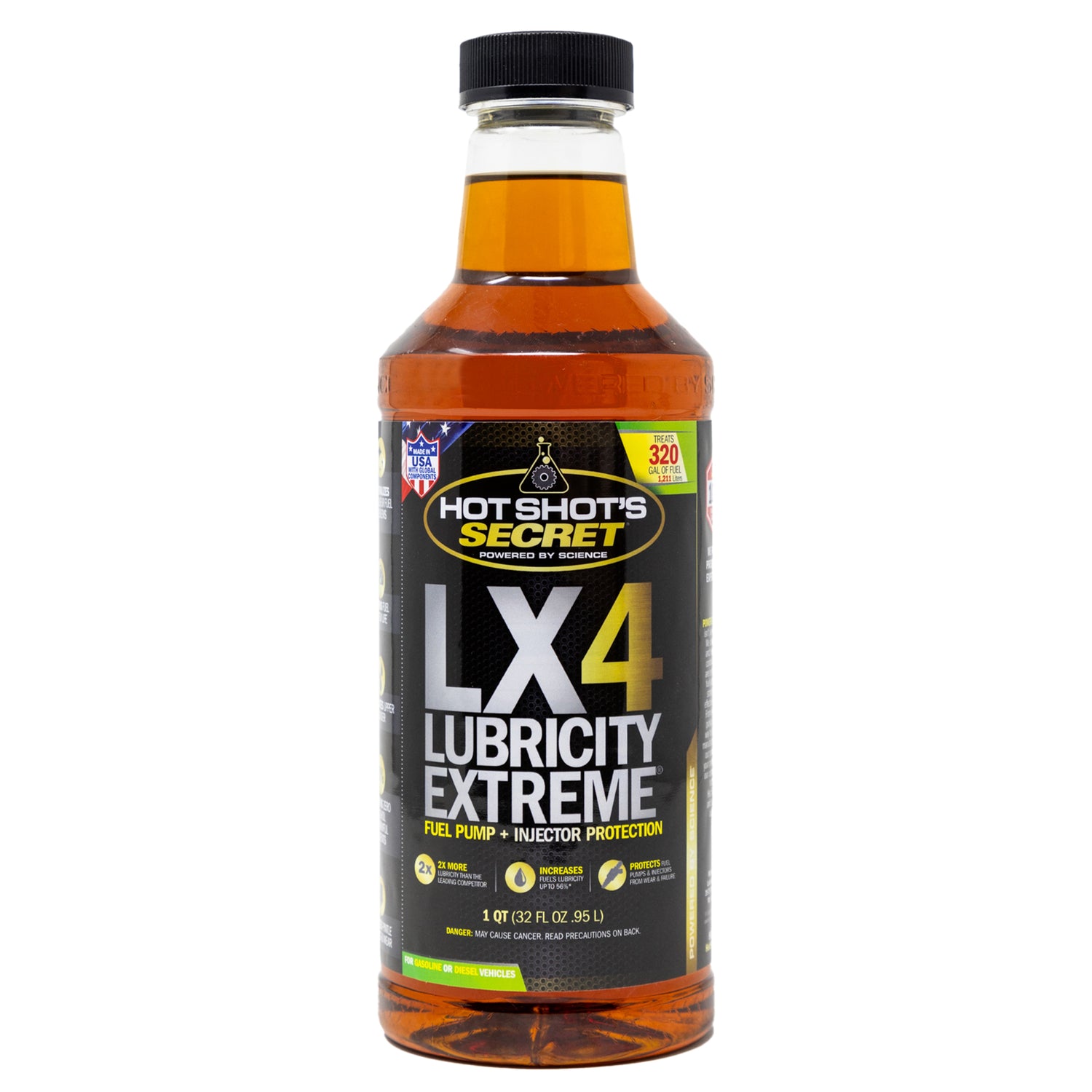 Hot Shot's Secret LX4 LUBRICITY EXTREME Fuel Additive - 32 OZ