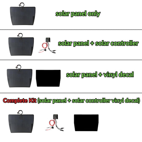 Ford Ranger (1993-2003) Lensun 100W 12V Hood Flexible Solar Panel