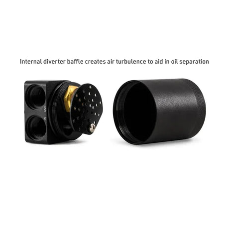 Mishimoto 2025+ RAM 1500 3.0L Hurricane Baffled Oil Catch Can Kit - Black