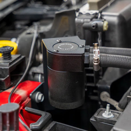 Mishimoto 2025+ RAM 1500 3.0L Hurricane Baffled Oil Catch Can Kit - Black