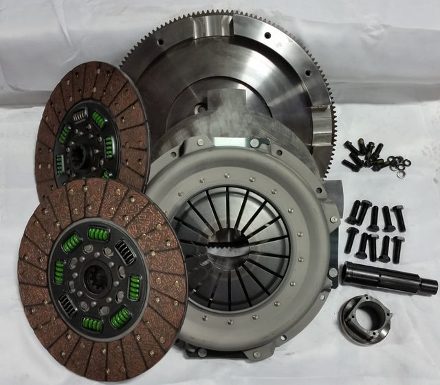 Valair 1999-2003 Ford F-250/F-350 Super Duty 7.3L Powerstroke ZF6 6-Speed Organic Spring Hub Dual Disc Clutch Kit - 550HP/1100 ft-lb