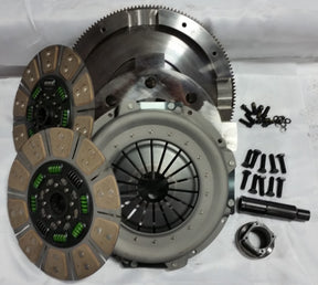 Valair 2003-2007 Ford F-250/F-350 Super Duty 6.0L Powerstroke ZF6 6-Speed Ceramic Spring Hub Dual Disc Clutch Kit w/ Nodular Iron Flywheel - 650HP/1300 ft-lb