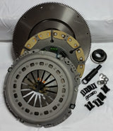 Valair 1994-1998 Ford F-250/F-350 7.3L Powerstroke ZF5 5-Speed Ceramic/Kevlar Single Disc Clutch Kit w/ Solid Flywheel Conversion - 500HP/1000 ft-lb