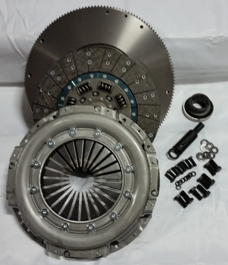 Valair 1994-1998 Ford F-250/F-350 7.3L Powerstroke ZF5 5-Speed HD Organic Single Disc Clutch Kit w/ Solid Flywheel Conversion - 400HP/900 ft-lb