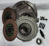 Valair 1994-2003 Dodge Ram 2500/3500 5.9L Cummins NV4500 5-Speed Organic Spring Hub Dual Disc Clutch Kit w/ Nodular Iron Flywheel - 550HP/1100 ft-lb