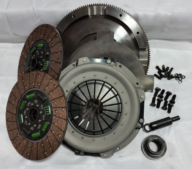 Valair 1994-1998 Ford F-250/F-350 7.3L Powerstroke ZF5 5-Speed Organic Spring Hub Dual Disc Clutch Kit - 550HP/1100 ft-lb
