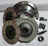 Valair 1994-1998 Ford F-250/F-350 7.3L Powerstroke ZF5 5-Speed Ceramic Spring Hub Dual Disc Clutch Kit w/ Nodular Iron Flywheel - 650HP/1300 ft-lb