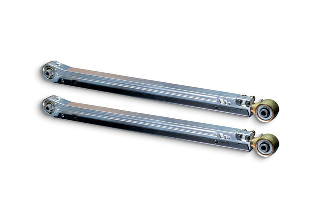 EVO MFG 2018-2024 Jeep Wrangler JL & Gladiator JT Front Lower Long Arm ENVY LINKS Raw Aluminum Adjustable Control Arms