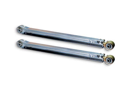 EVO MFG 2007-2024 Jeep Wrangler JK/JL Rear Lower Long Arm ENVY LINKS Raw Aluminum Adjustable Control Arms
