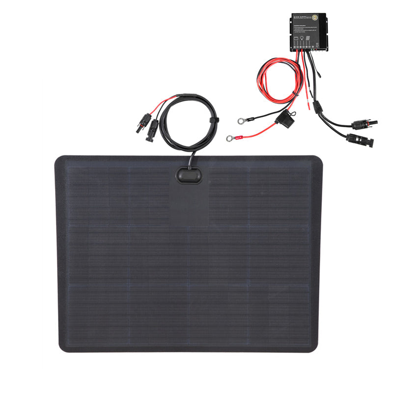 Nissan Rogue (2013-present) Lensun 60W Hood Flexible Solar Panel-4