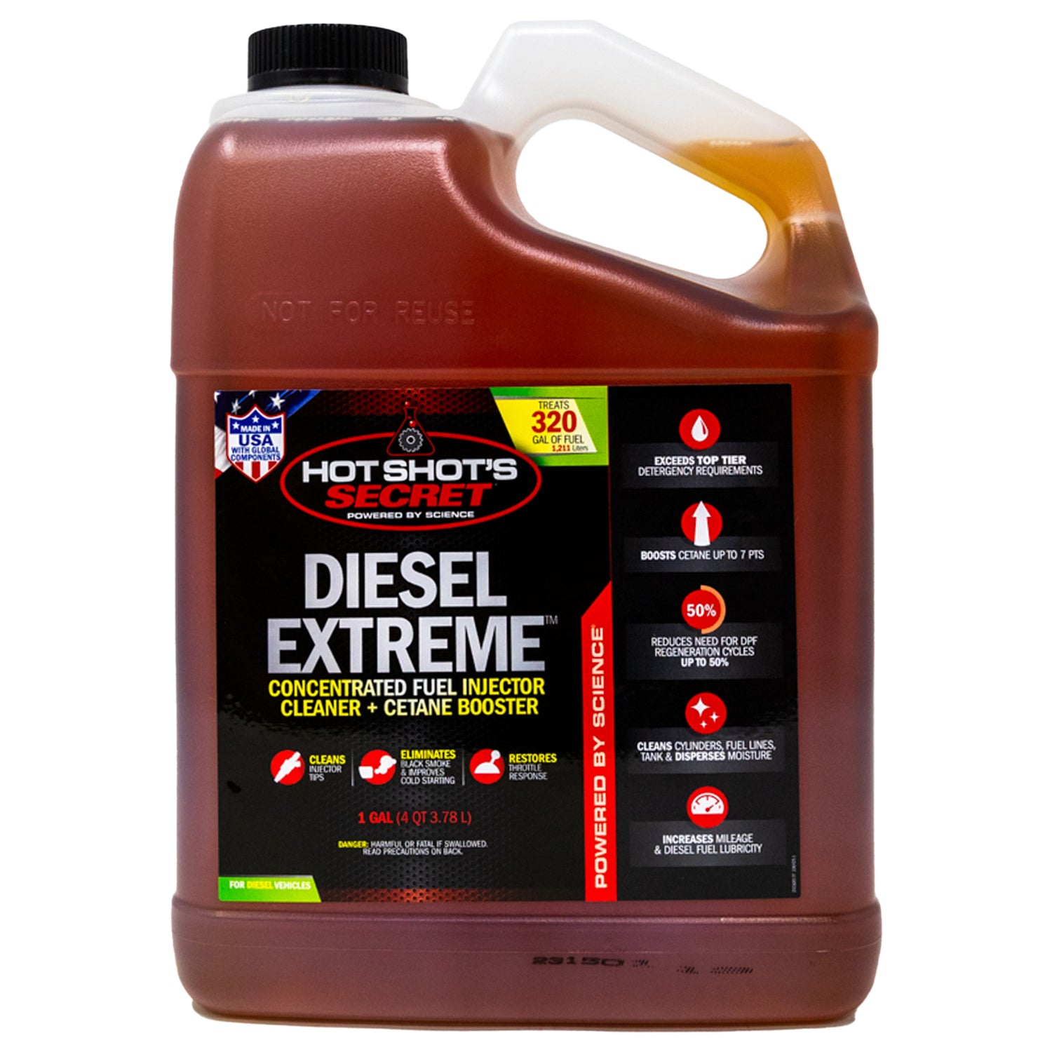 Hot Shot's Secret DIESEL EXTREME Injector Cleaner & Cetane Boost - 1 GALLON
