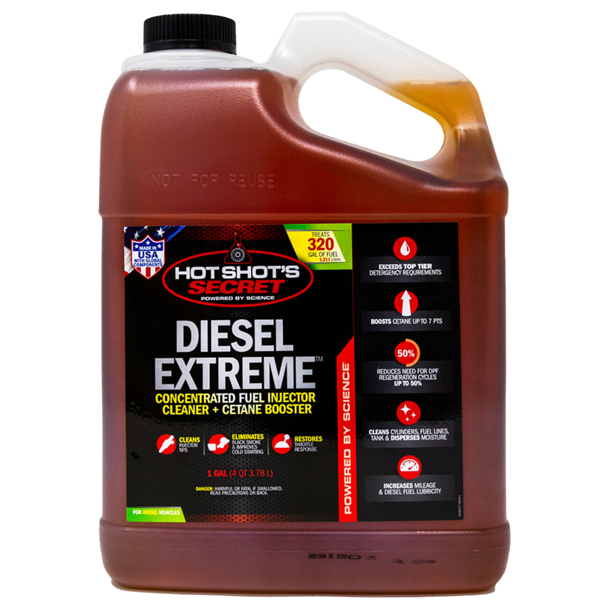 Hot Shot's Secret DIESEL EXTREME Injector Cleaner & Cetane Boost - 1 GALLON