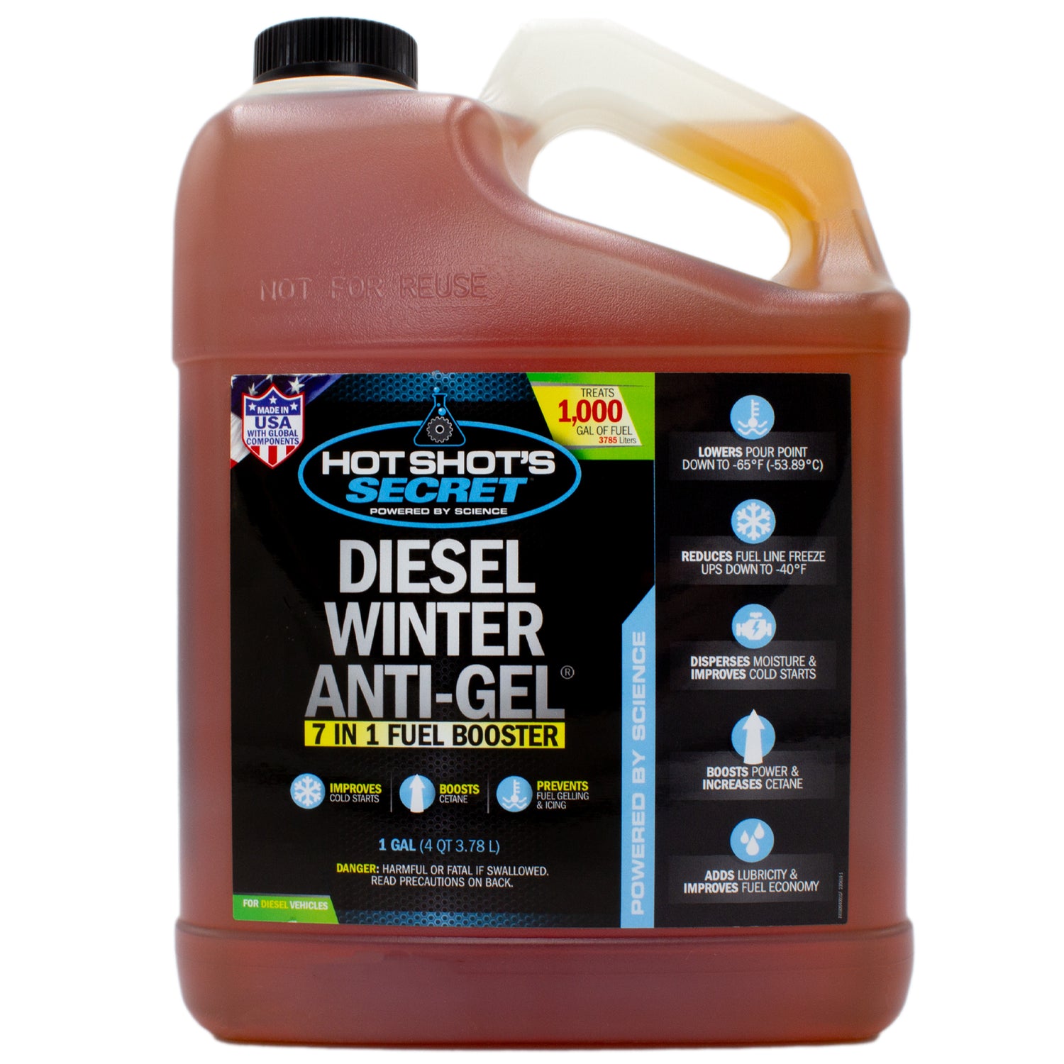 Hot Shot's Secret DIESEL WINTER ANTI-GEL 7-in-1 Fuel Booster - 1 GALLON