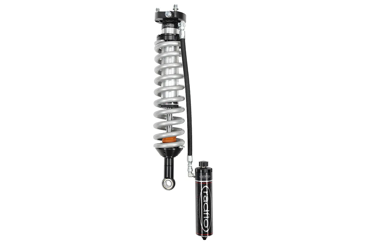 Radflo OE Replacement 2.5 Front Coilover Kit Ford Bronco 2021+ With Remote Reservoir and Hi/Lo Compression Adjusters 3″ Lift Only Must Use Aftermarket UCA