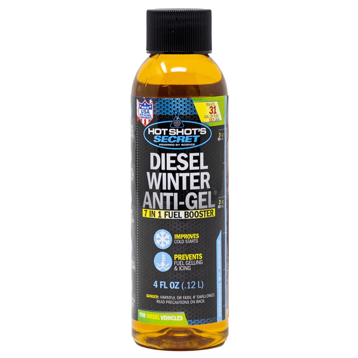 Hot Shot's Secret DIESEL WINTER ANTI-GEL 7-in-1 Fuel Booster - 4 OZ