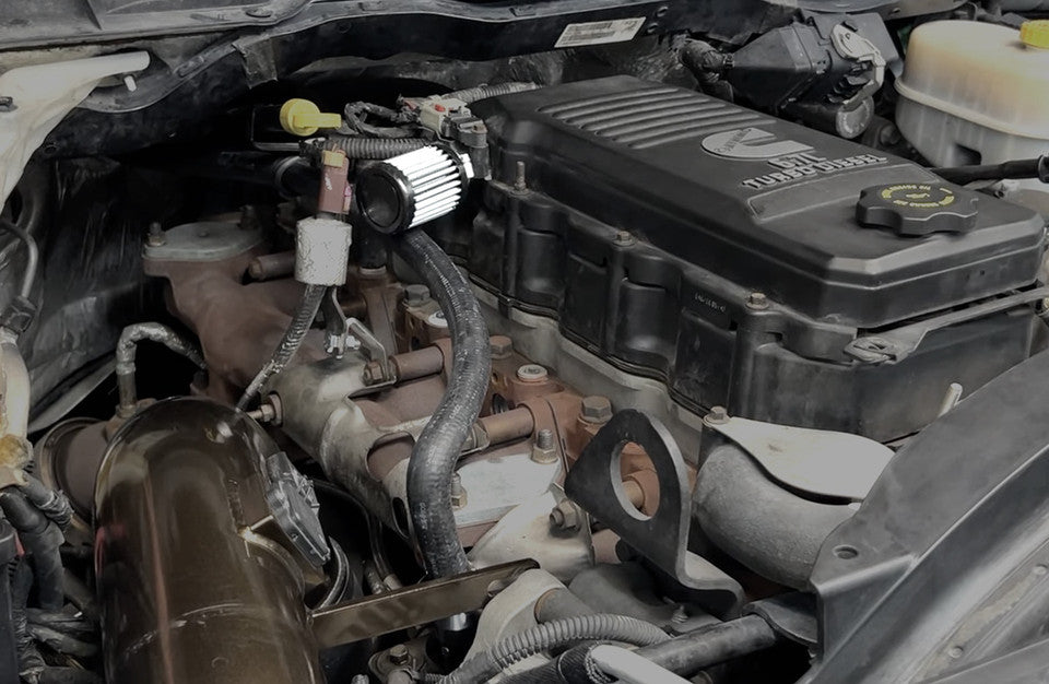 Pusher 3/4" CCV Breather Filter 6.7L Cummins