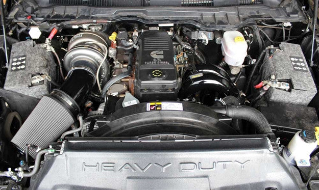 Pusher High Mount Compound Turbo System for 2007-2009 Dodge Ram 6.7L Cummins Trucks
