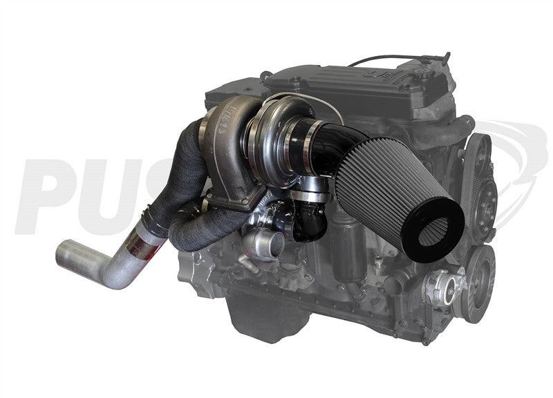 Pusher High Mount Compound Turbo System for 2003-2007 Dodge Cummins Trucks
