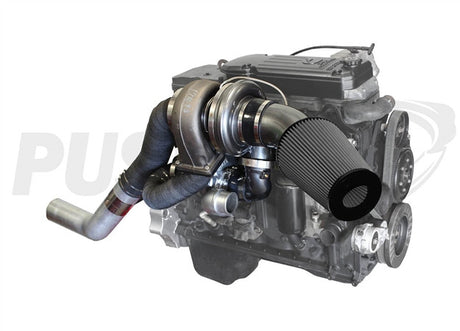 Pusher High Mount Compound Turbo System for 2007-2009 Dodge Ram 6.7L Cummins Trucks