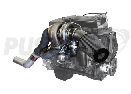 Pusher High Mount Compound Turbo System for 2003-2007 Dodge Cummins Trucks