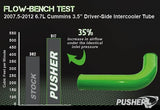 Pusher 3.5" MEGA Driver-side Intercooler Tube 2007-2009 Dodge Cummins