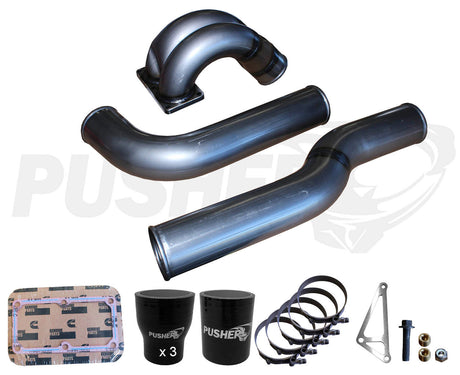 Pusher 3.5" MEGA Intake System with Passenger Side Intercooler Tube for 2007-2009 Dodge Cummins