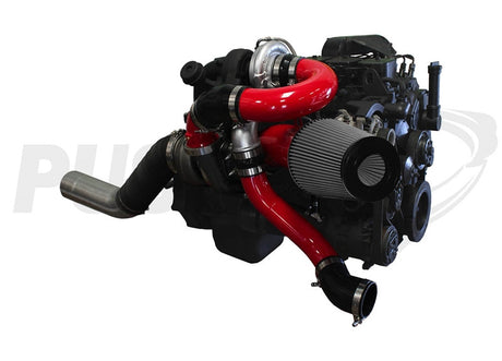 Pusher Low Mount Compound Turbo System for 1994-1998 Dodge Cummins 12v Trucks