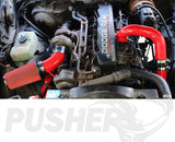 Pusher 3.5" MEGA Intake System with 3.5" Passenger Side Intercooler Tube 1994-1996 Dodge Cummins