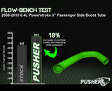 Pusher 3" Passenger Side Charge Tube for 2008-2010 Ford F250/350 6.4L Powerstroke - 8
