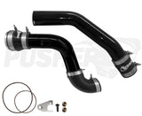 Pusher 3" Hot & Cold Side Charge Tubes for 2015-16 Ford F250/350 6.7L Powerstroke w/ Throttle Valve Adapter - 6