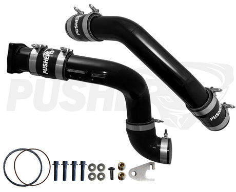 Pusher 3" Hot & Cold Side Charge Tubes for 2011-14 Ford F250/350 6.7L Powerstroke w/ Throttle Valve Replacement - 2