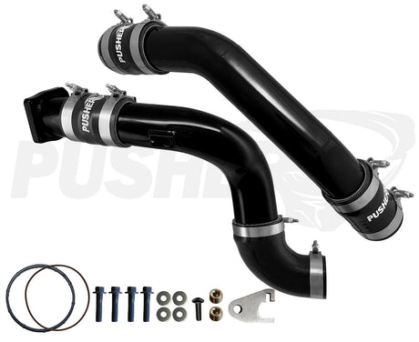 Pusher 3" Hot & Cold Side Charge Tubes for 2023+ Ford F250/350 6.7L Powerstroke w/ Throttle Valve Replacement - 3
