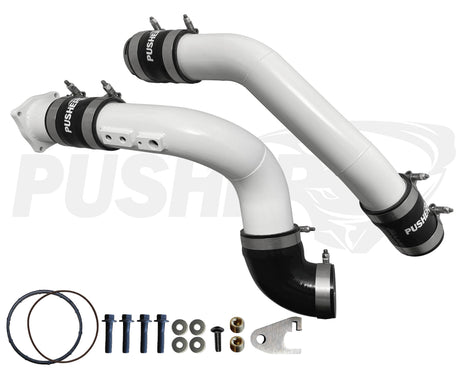 Pusher 3" Hot & Cold Side Charge Tubes for 2017-2022 Ford F250/350 6.7L Powerstroke w/ Throttle Valve Replacement - 4