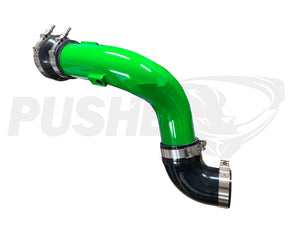 Pusher HD 3" Cold Side Charge Tube for 2017+ Ford F250/350 6.7L Powerstroke w/ Throttle Valve Adapter - 1