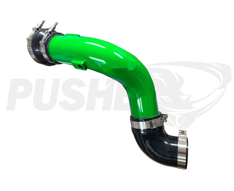 Pusher HD 3" Cold Side Charge Tube for 2017+ Ford F250/350 6.7L Powerstroke w/ Throttle Valve Adapter - 1