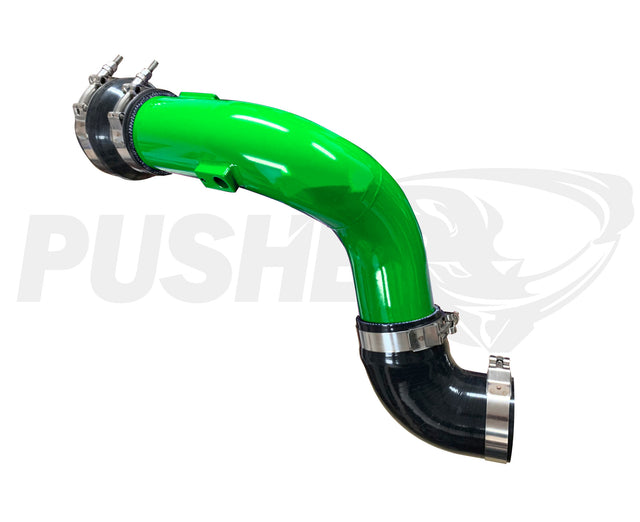 Pusher HD 3" Cold Side Charge Tube for 2017+ Ford F250/350 6.7L Powerstroke w/ Throttle Valve Adapter - 1
