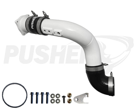 Pusher HD 3" Cold Side Charge Tube for 2017-2025 Ford F250/350 6.7L Powerstroke w/ Throttle Valve Replacement - 1