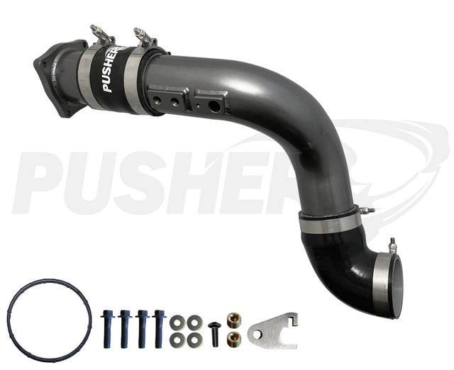 Pusher HD 3" Cold Side Charge Tube for 2011-16 Ford F250/350/450/550 6.7L Powerstroke w/ Throttle Valve Replacement - 1