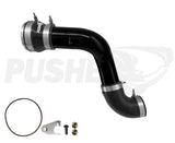 Pusher HD 3" Cold Side Charge Tube for 2017+ Ford F250/350 6.7L Powerstroke w/ Throttle Valve Adapter - 5