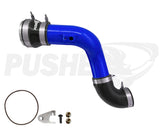 Pusher HD 3" Cold Side Charge Tube for 2017+ Ford F250/350 6.7L Powerstroke w/ Throttle Valve Adapter - 4