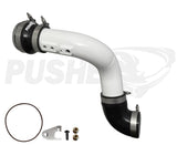 Pusher HD 3" Cold Side Charge Tube for 2011-16 Ford F250/350/F450/F550 6.7L Powerstroke w/ Throttle Valve Adapter - 2