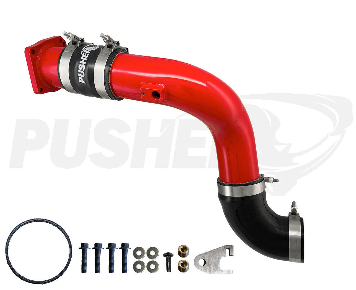 Pusher HD 3" Cold Side Charge Tube for 2017-2025 Ford F250/350 6.7L Powerstroke w/ Throttle Valve Replacement - 5