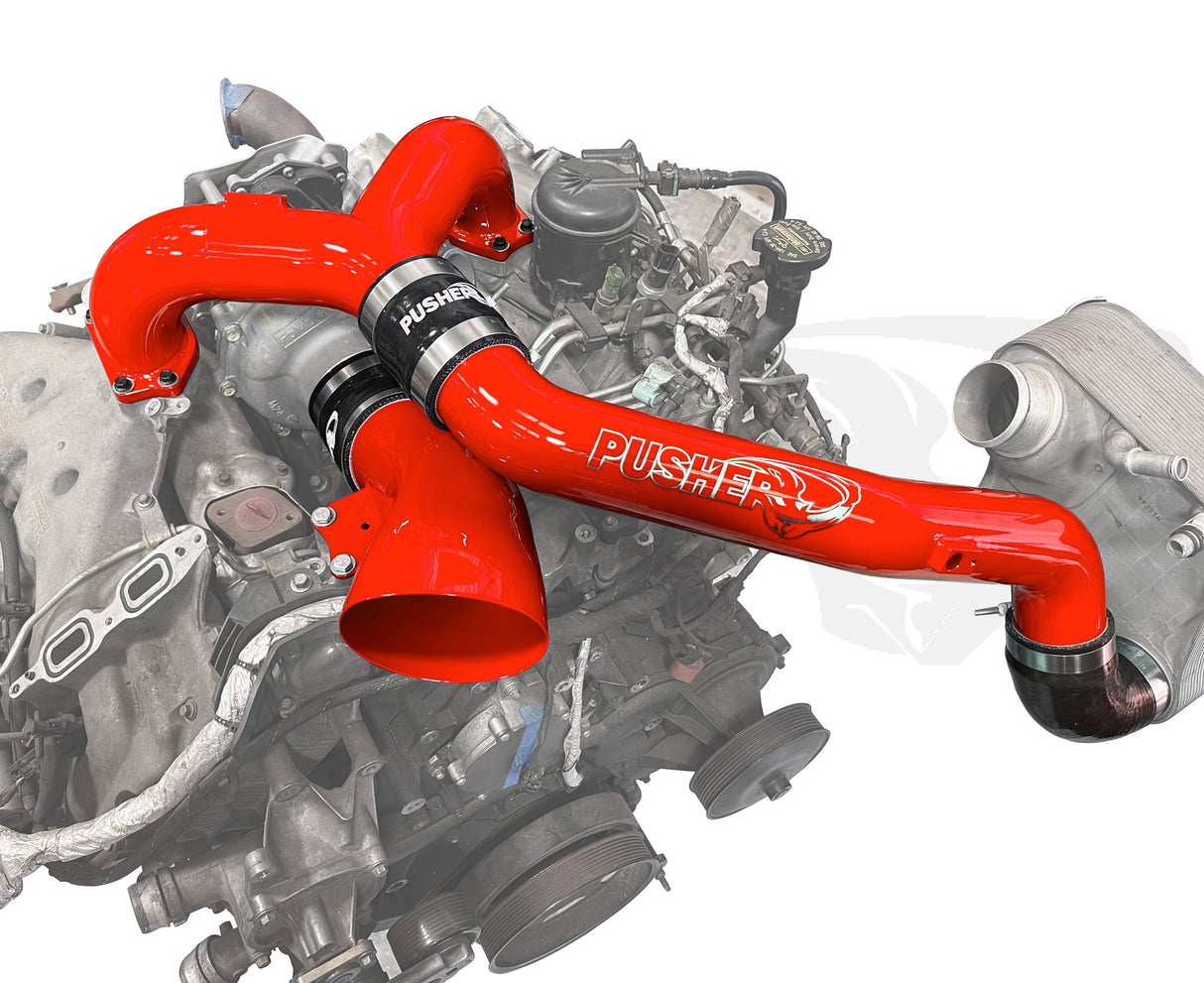 Pusher Race Intake Manifold and Turbo Inlet for 2015-2016 Ford F250/350 6.7L Powerstroke - 5