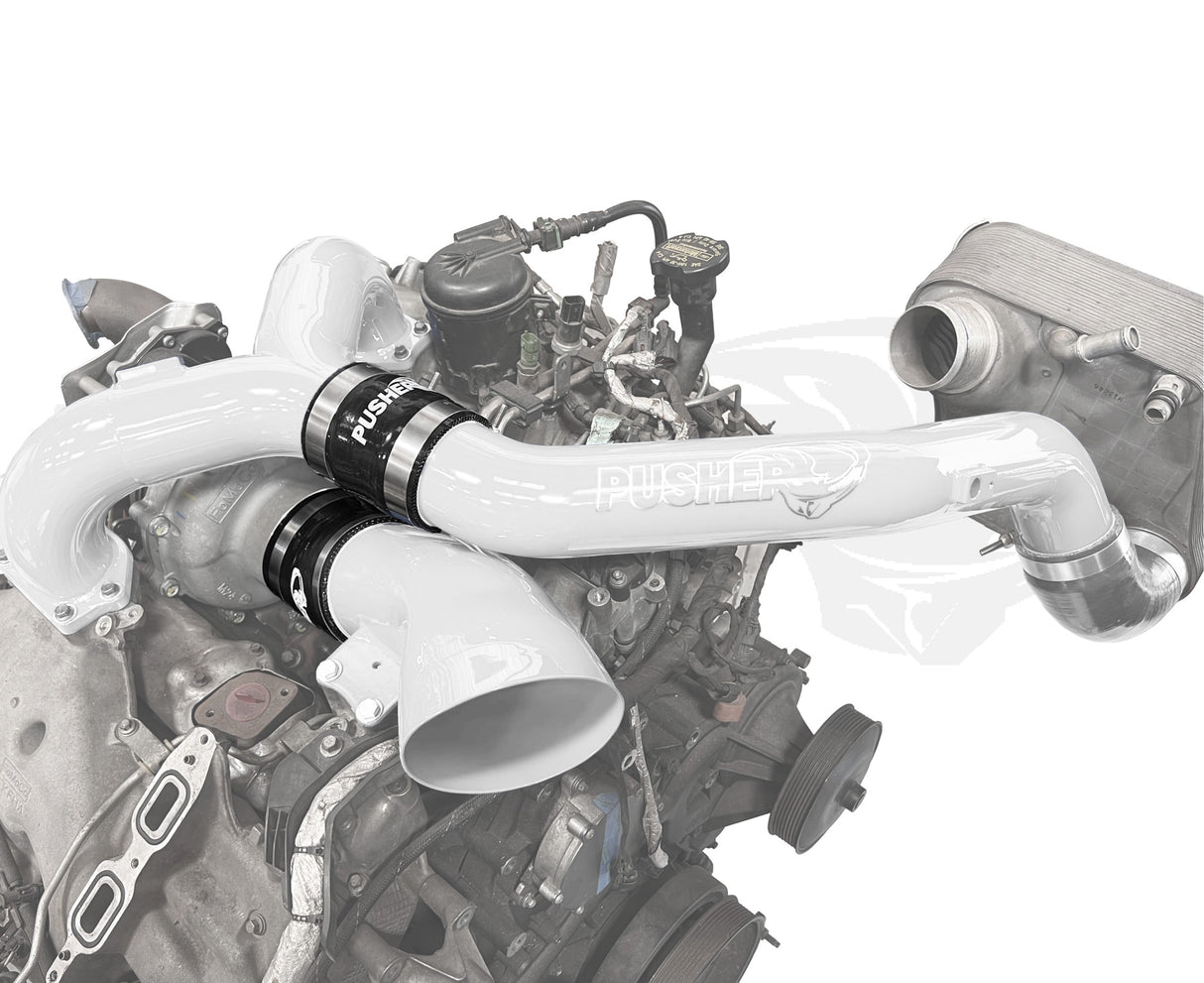 Pusher Intake System with Turbo Inlet for 2020+ Ford F250/350/450/550 6.7L Powerstroke - 7