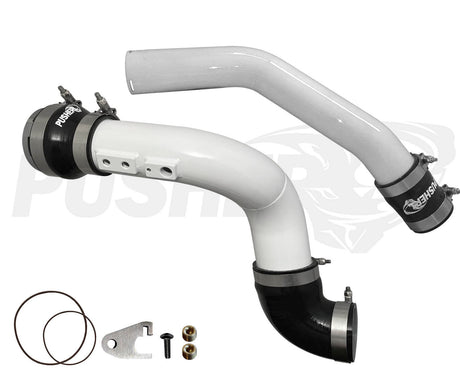 Pusher 3" Hot & Cold Side Charge Tubes for 2023+ Ford F250/350 6.7L Powerstroke w/ Throttle Valve Adapter - 4