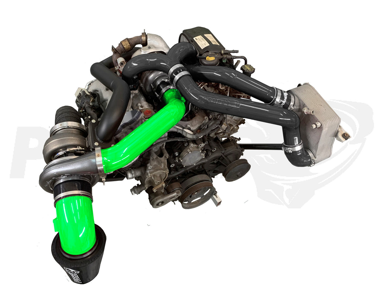 Pusher Compound Turbo System for 2017-19 Ford F250/350 6.7L Powerstroke Super Duty - 6