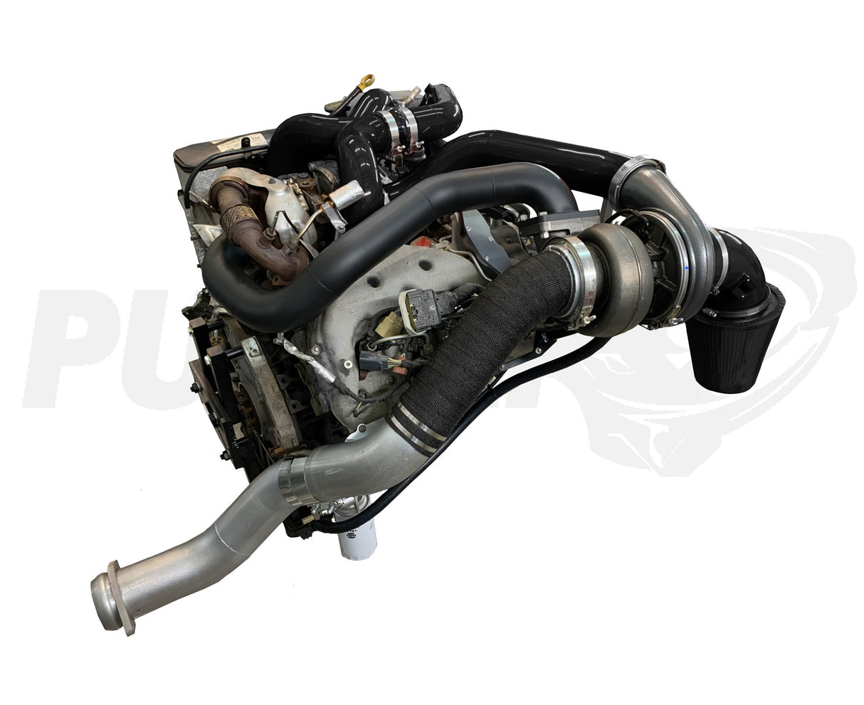 Pusher Compound Turbo System for 2017-19 Ford F250/350 6.7L Powerstroke Super Duty - 8